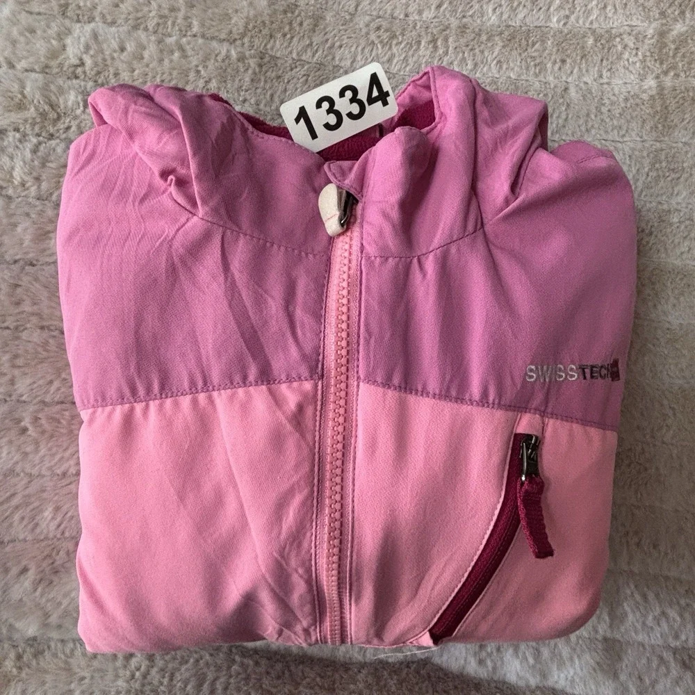 Swiss‎ Tech Girls 3-in-1 Systems Pink Winter Jacket with Hood Small 6/6x